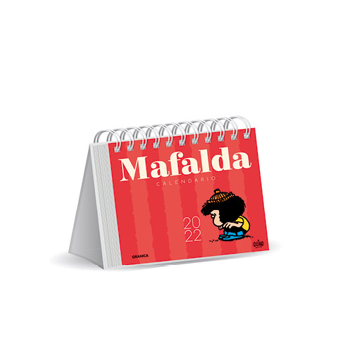 Mafalda 2022, Calendario Escritorio Rojo